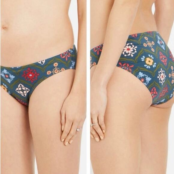 NWT A Pea in the Pod Teal Mosaic Tile Print Tankini Swim Suit Size XS - Picture 2 of 9